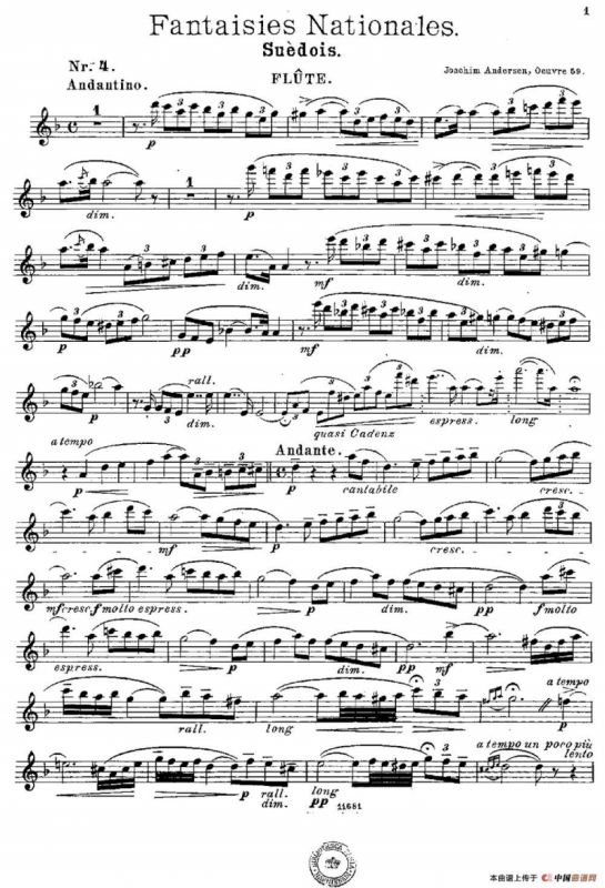 Fantaisies nationales. Suedois.（Op.59 No.4）