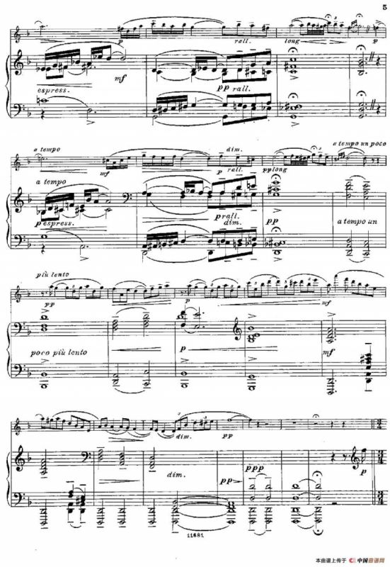 Fantaisies nationales. Suedois.（Op.59 No.4）（长笛+钢琴伴奏）