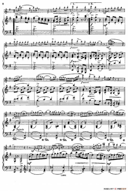 Fantaisies nationales. Suedois.（Op.59 No.4）（长笛+钢琴伴奏）