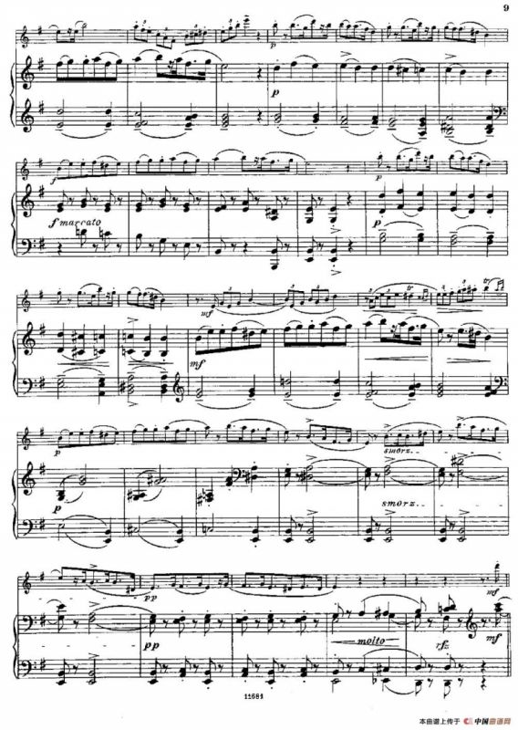 Fantaisies nationales. Suedois.（Op.59 No.4）（长笛+钢琴伴奏）