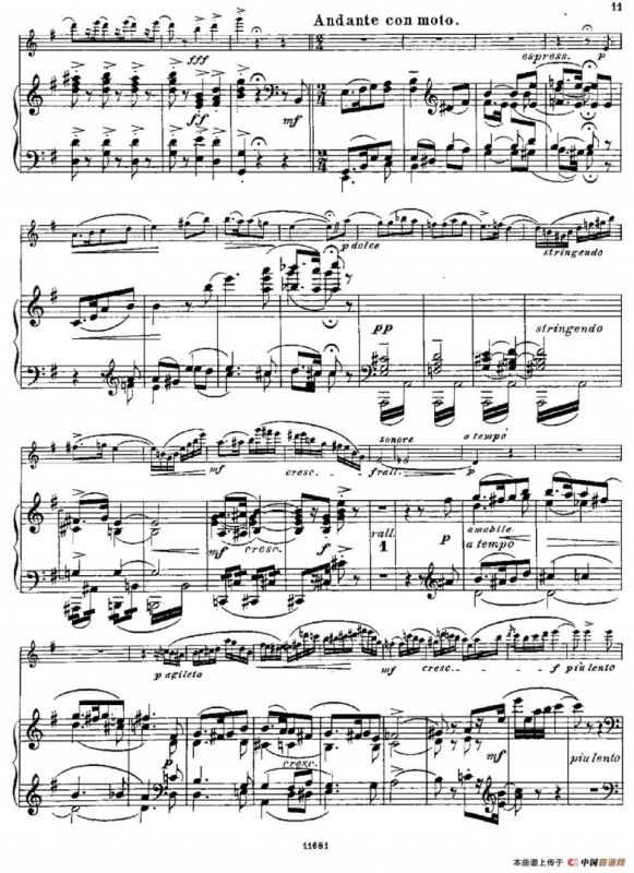 Fantaisies nationales. Suedois.（Op.59 No.4）（长笛+钢琴伴奏）