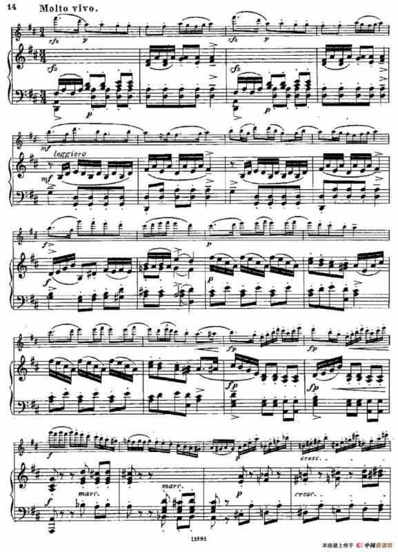 Fantaisies nationales. Suedois.（Op.59 No.4）（长笛+钢琴伴奏）