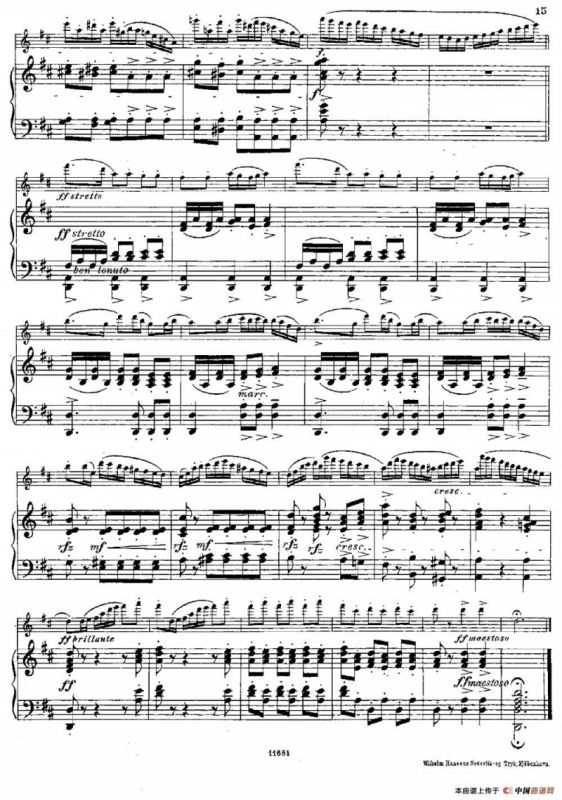 Fantaisies nationales. Suedois.（Op.59 No.4）（长笛+钢琴伴奏）