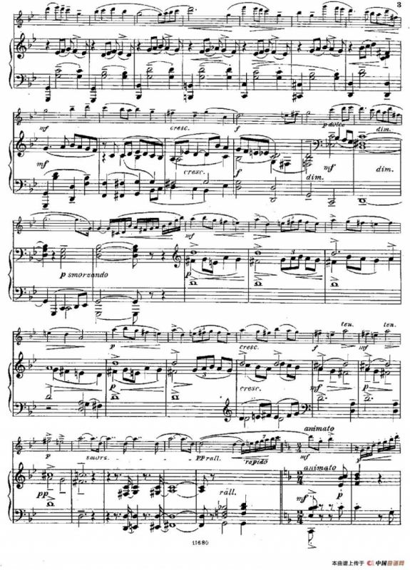 Fantaisies nationales. Russe. （Op.59 No.3）（长笛+钢琴伴奏）