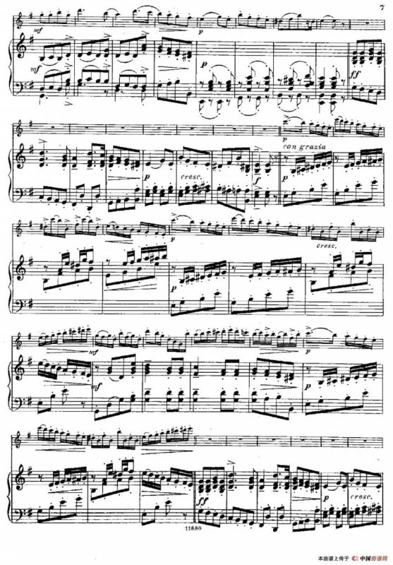 Fantaisies nationales. Russe. （Op.59 No.3）（长笛+钢琴伴奏）