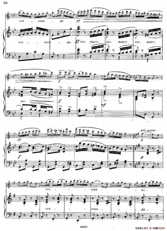 Fantaisies nationales. Russe. （Op.59 No.3）（长笛+钢琴伴奏）