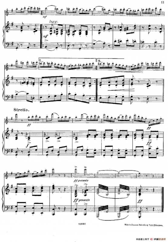 Fantaisies nationales. Russe. （Op.59 No.3）（长笛+钢琴伴奏）