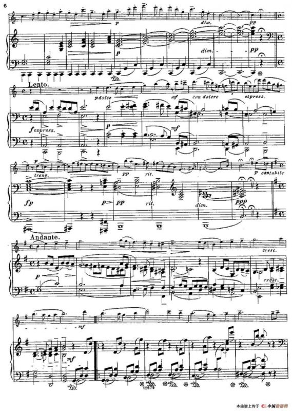 Fantaisies nationales. Ecossais. （Op.59 No.2）（长笛+钢琴伴奏）