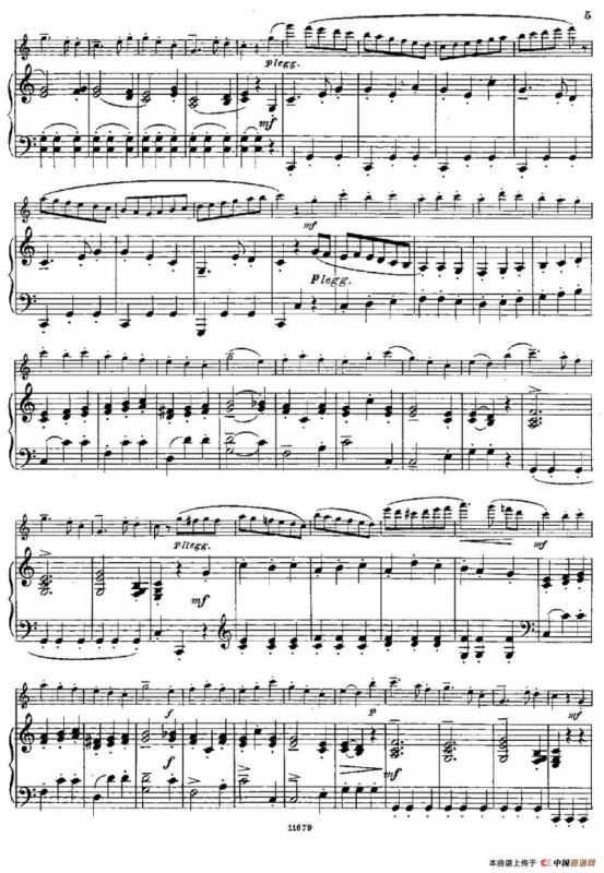 Fantaisies nationales. Ecossais. （Op.59 No.2）（长笛+钢琴伴奏）