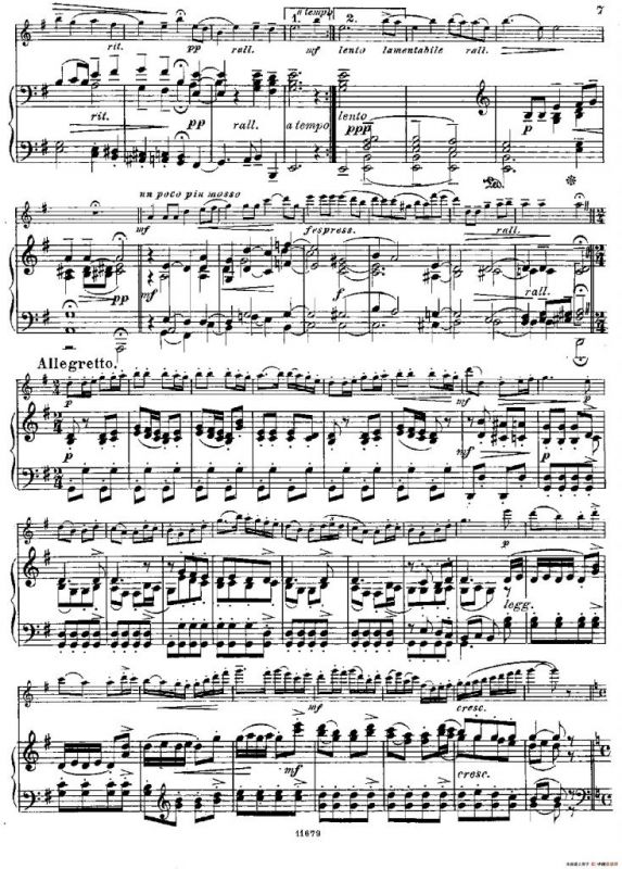 Fantaisies nationales. Ecossais. （Op.59 No.2）（长笛+钢琴伴奏）