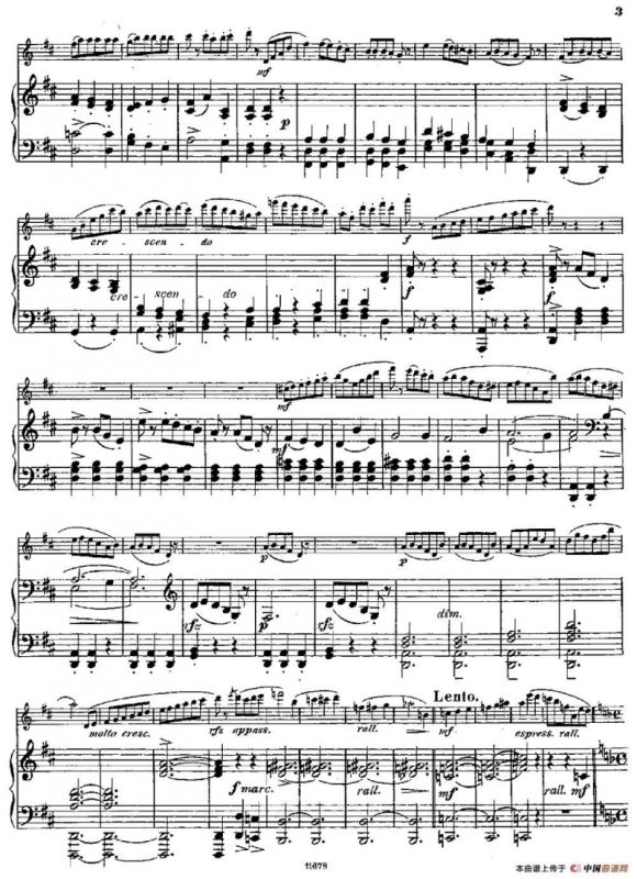 Fantaisies nationales. Danois. （Op.59 No.1）（长笛+钢琴伴奏）