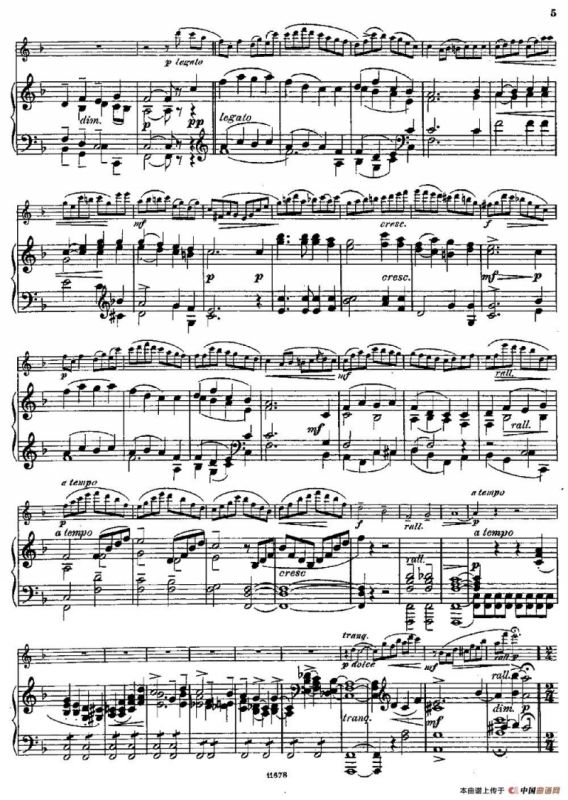 Fantaisies nationales. Danois. （Op.59 No.1）（长笛+钢琴伴奏）