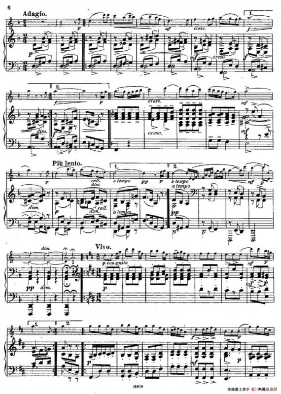 Fantaisies nationales. Danois. （Op.59 No.1）（长笛+钢琴伴奏）