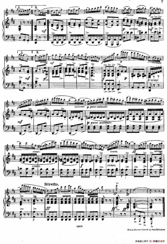 Fantaisies nationales. Danois. （Op.59 No.1）（长笛+钢琴伴奏）