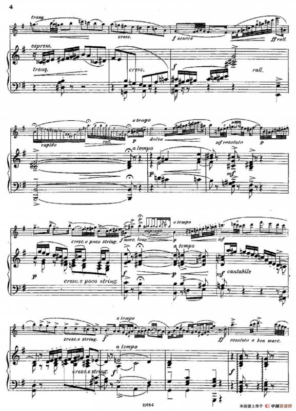 Introduction et Caprice（Op.58）（长笛+钢琴伴奏）