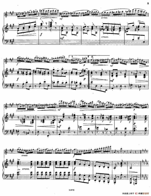 Le Tourbillon（Op.57 No.3）（长笛+钢琴伴奏）