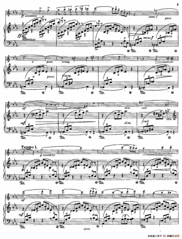 Le Calme（Op.57 No.1）（长笛+钢琴伴奏）