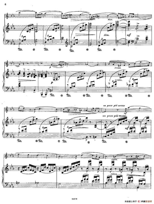 Le Calme（Op.57 No.1）（长笛+钢琴伴奏）