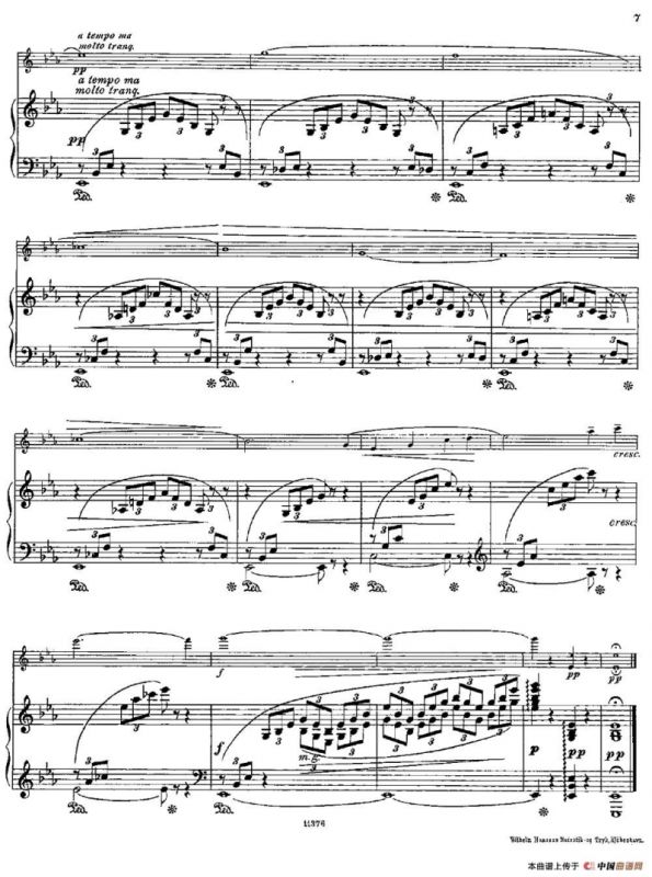 Le Calme（Op.57 No.1）（长笛+钢琴伴奏）