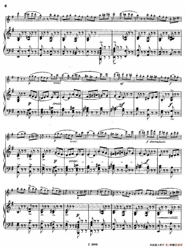 Tarantelle（Op.55 No.8）（长笛+钢琴伴奏）