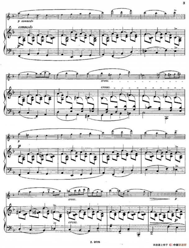 Albumblatt（Op.55 No.7）（长笛+钢琴伴奏）