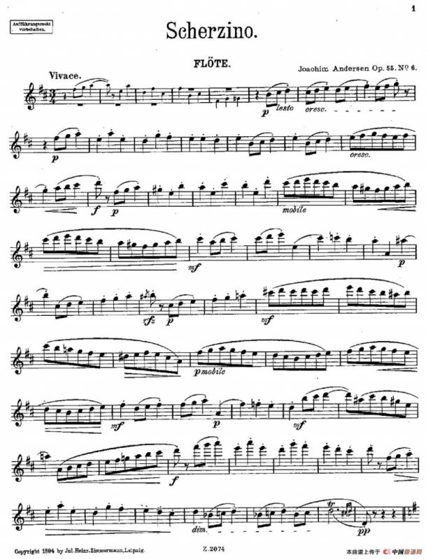 Scherzino（Op.55 No.6）