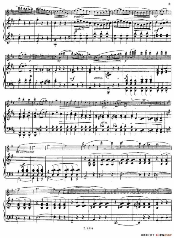 Scherzino（Op.55 No.6）（长笛+钢琴伴奏）