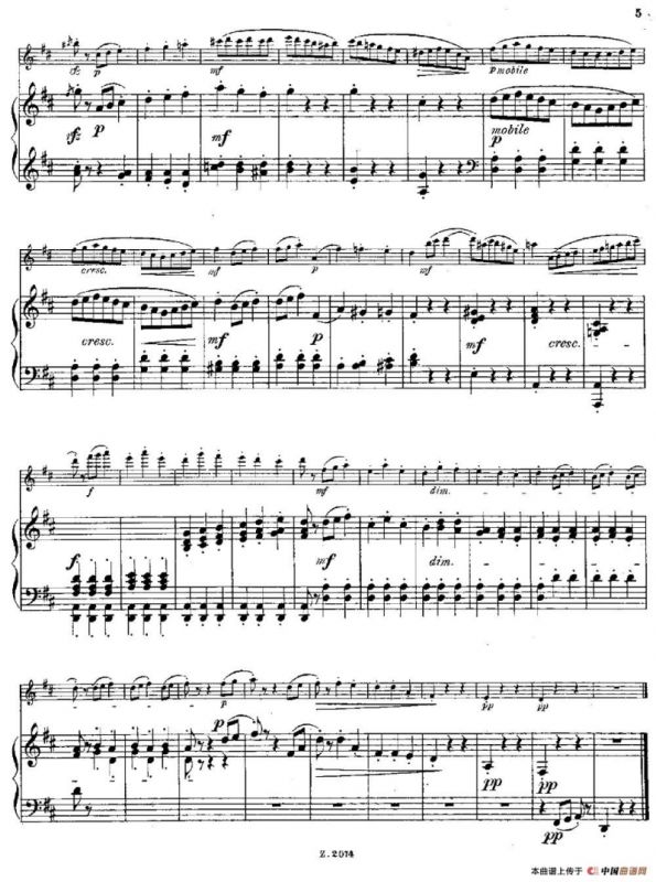 Scherzino（Op.55 No.6）（长笛+钢琴伴奏）