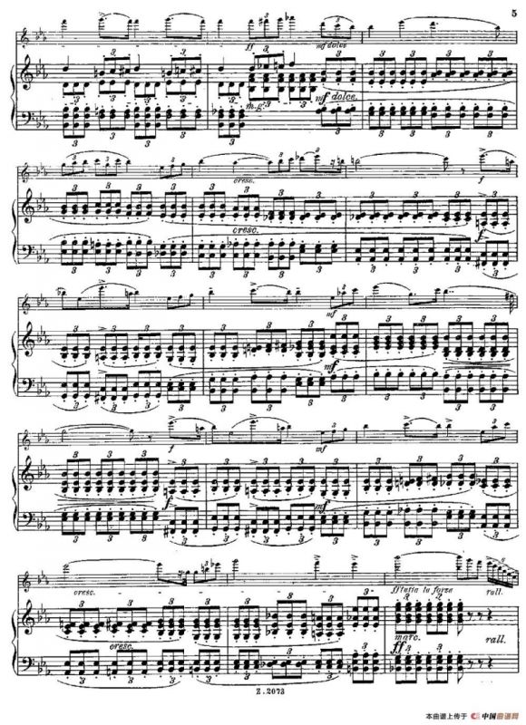 Legende（Op.55 No.5）（长笛+钢琴伴奏）