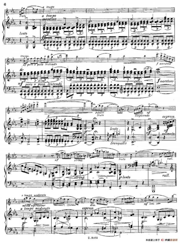 Legende（Op.55 No.5）（长笛+钢琴伴奏）