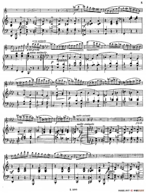 Walzer（Op.55 No.2）（长笛+钢琴伴奏）