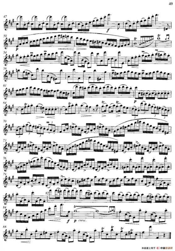 第二单元 中高级练习：断奏练习（乐曲部分：快板）