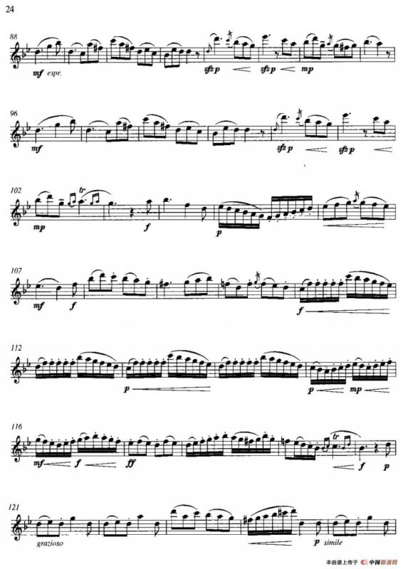 第二单元 中高级练习：连奏与清晰吹奏练习（乐曲部分：回旋随想曲）