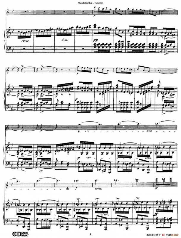 Scherzo（长笛+钢琴）