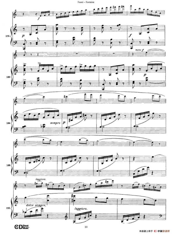 Fantaisie Op.79（幻想曲 作品79号）（长笛+钢琴伴奏）