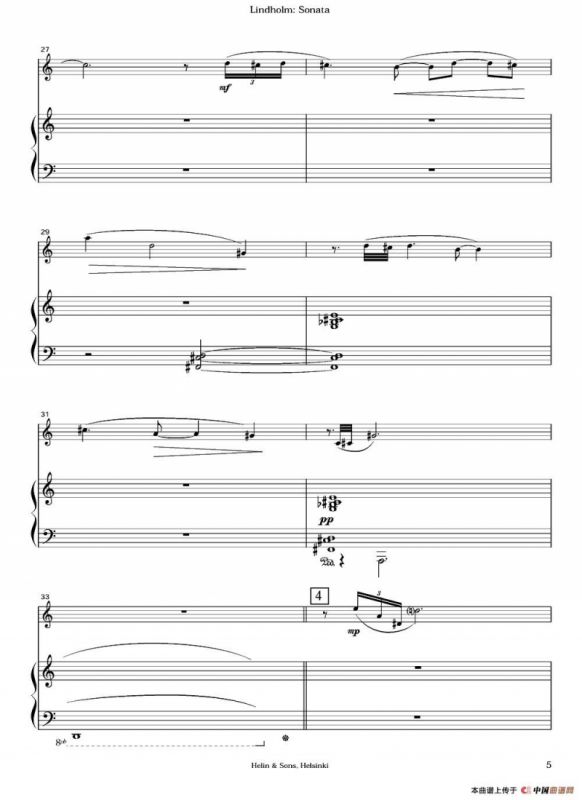 Sonata（长笛+钢琴）