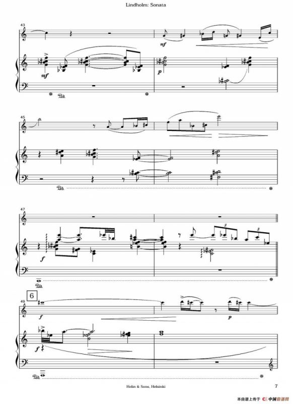 Sonata（长笛+钢琴）