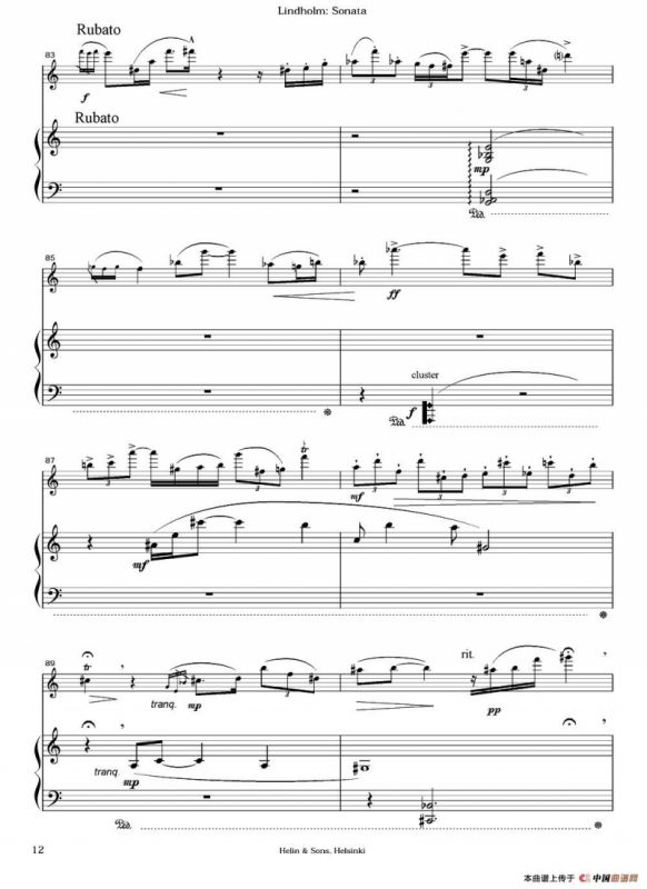 Sonata（长笛+钢琴）