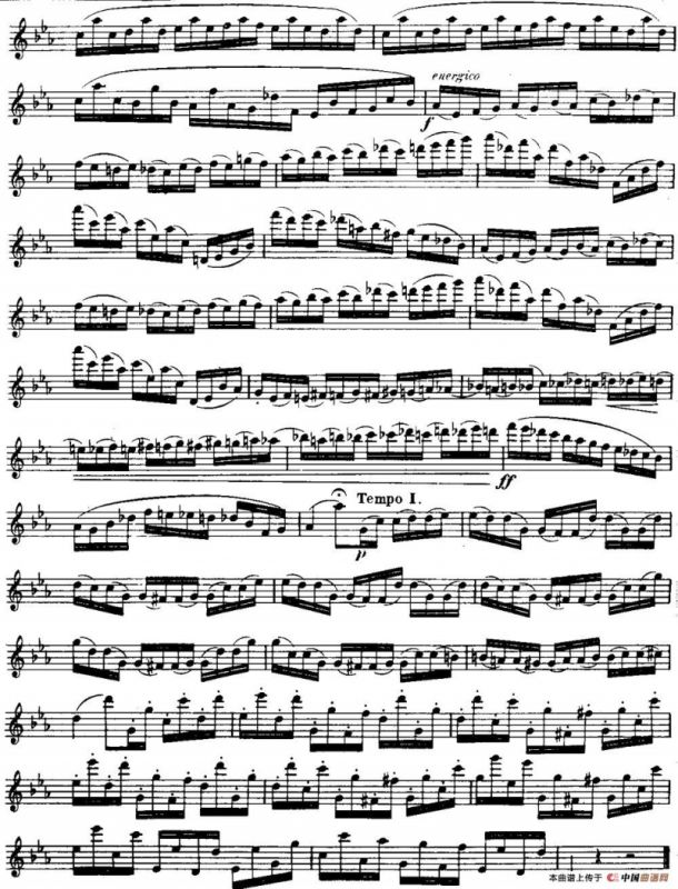 柯勒长笛练习曲作品33号（第三册）（6）