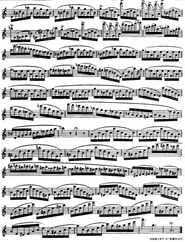 柯勒长笛练习曲作品33号（第三册）（2）