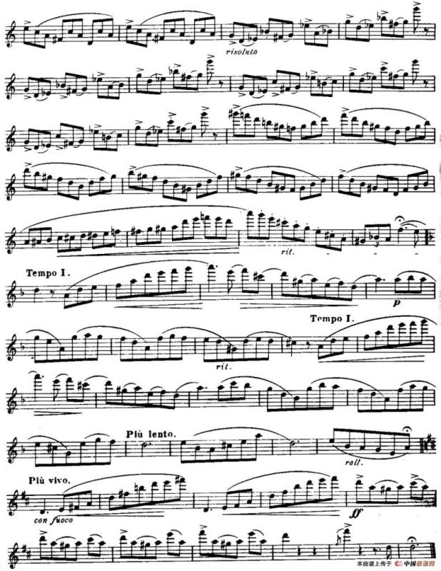 柯勒长笛练习曲作品33号（第二册）（8）