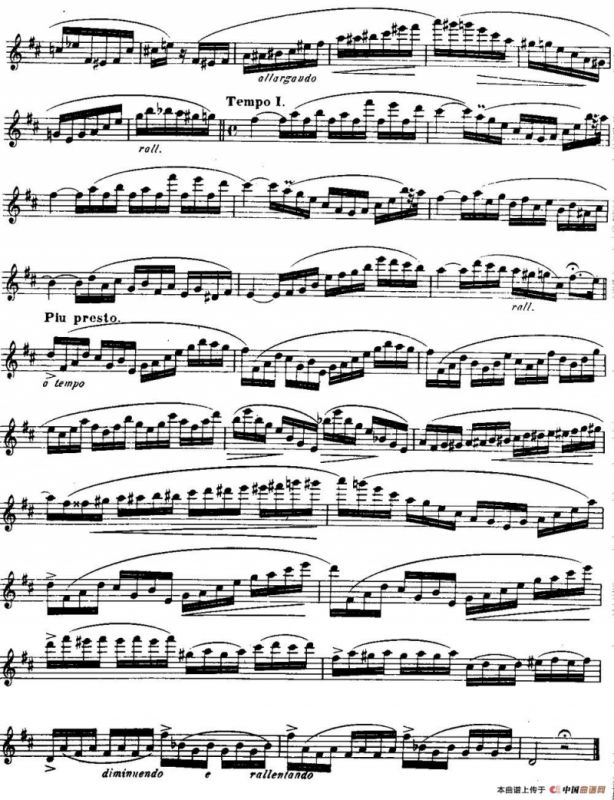 柯勒长笛练习曲作品33号（第二册）（5）