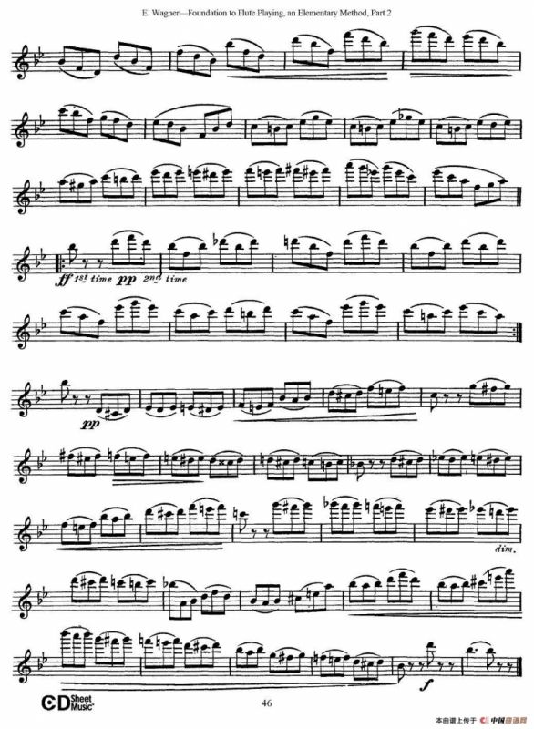 长笛演奏基础教程练习（Etude 2）