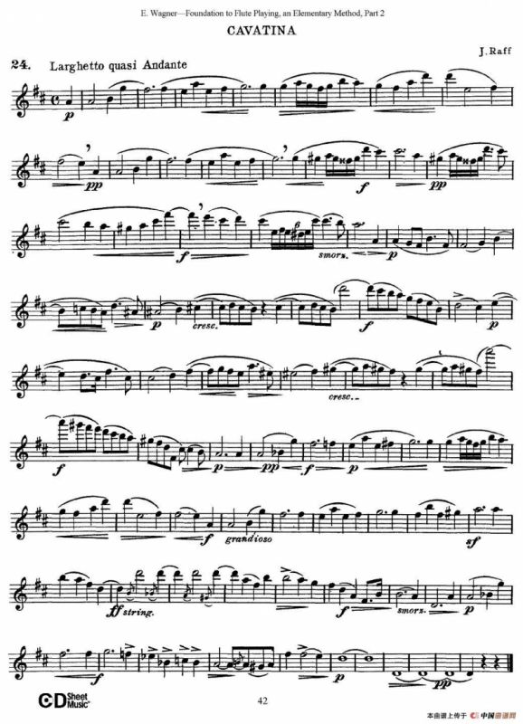 长笛演奏基础教程练习（Collection of Songs and solos）