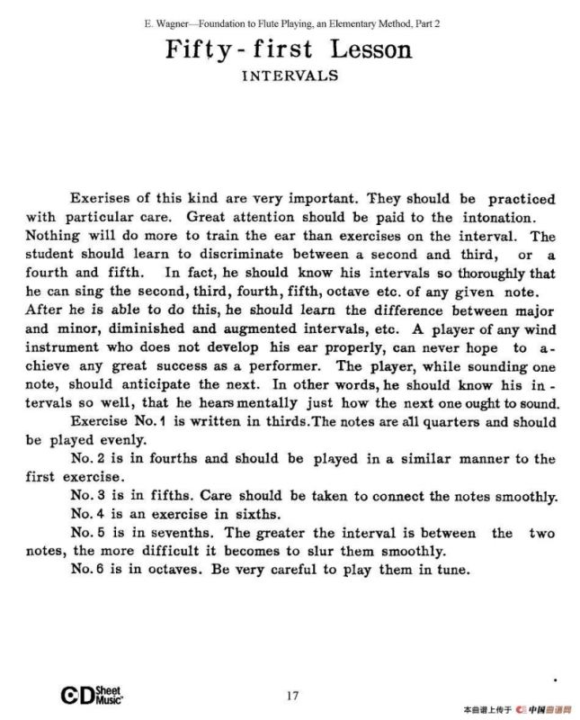 长笛演奏基础教程练习（47—52）