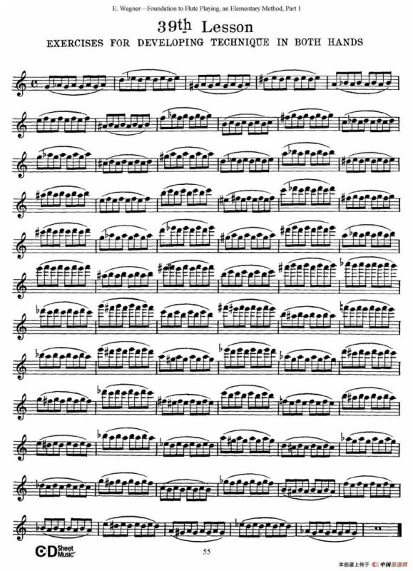 长笛演奏基础教程练习（31—40）