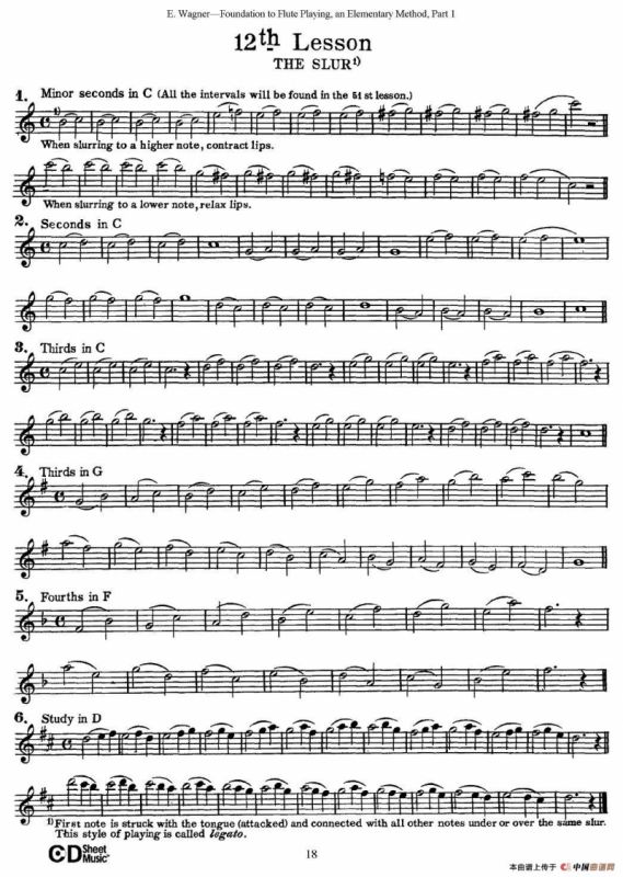 长笛演奏基础教程练习（11—20）