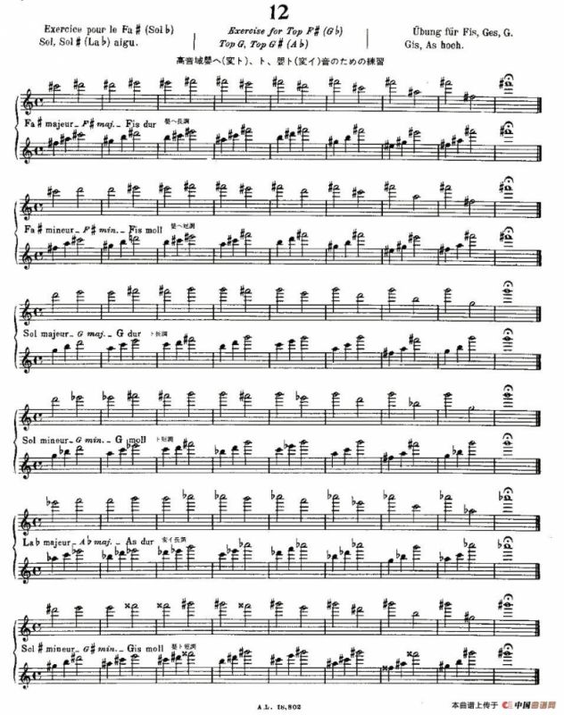 初级练习之12（Alphonse Ludec - Debutant Flutiste）