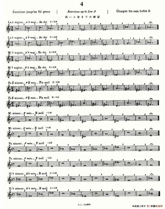 初级练习之4（Alphonse Ludec - Debutant Flutiste）
