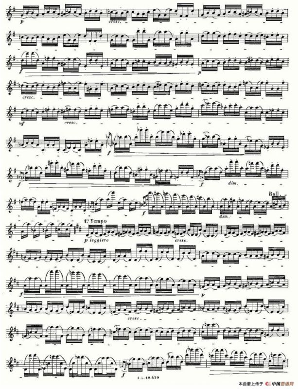 基于维尼亚夫斯基练习曲的10首长笛练习曲之8（Moyse - 10 Studies After Wieniawski）